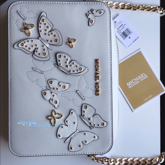 🍀NWT Michael Kors Butterflies Crossbody - Picture 7 of 7